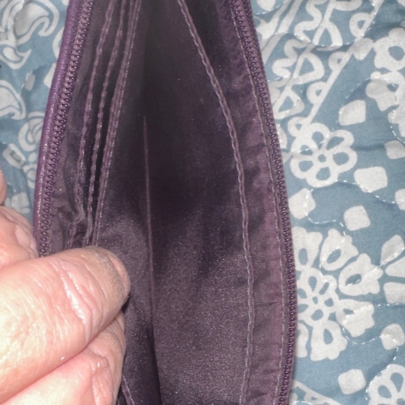 Coach Dark Purple Plum Signature Wallet - Picture 9 of 11